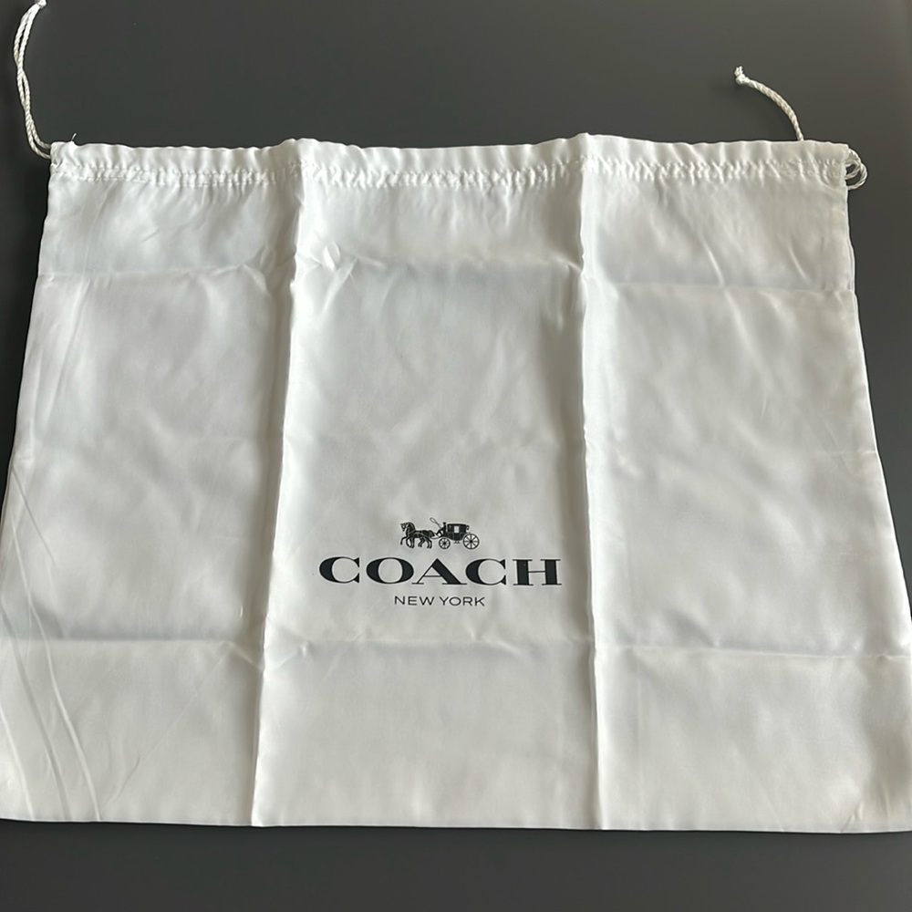 Coach satin dust bag